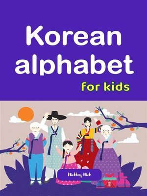 cover image of Korean alphabet for kids